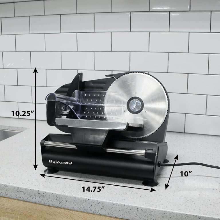 Maxi Matic Elite Platinum Electric Deli Food Meat Slicer EMT