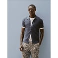 thumbnail image 7 of Free Assembly Men's Button Front Marled Sweater with Short Sleeves, Sizes S-3XL, 7 of 7