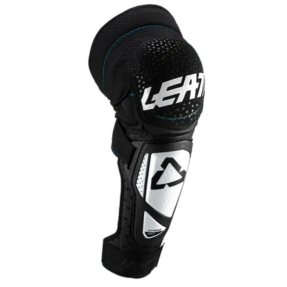 Leatt 3DF Hybrid EXT White Black Knee & Shin Guard Armor size Small-Medium