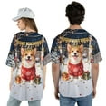 thumbnail image 5 of Happy New Year 2026 Corgi Holiday Balloons Party Snow All Over Print 3D Baseball Shirt Welsh Corgi Dog Lover Gifts Idea Softball Sport - 13018, 5 of 6