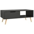 thumbnail image 2 of vidaXL Coffee Table Grey 100x49.5x43 cm Engineered Wood, 2 of 4