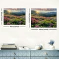 thumbnail image 6 of ARISTURING -Modern Landscape Art Print Posters, over Mountains Wall Art Pictures of Flowers on Canvas Print, Sunrise Canvas Art Ready to Hang Outdoor Wall Art for Bathroom Wall Decor 20x16inch, 6 of 6