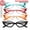 1.0X, variant on 4 Pcs Cat Eye Reading Glasses for Women Rhinestone Accents Gradient Color Frames Durable Plastic Metal Hinges +1.0 to +4.0 Strength Fashion Readers