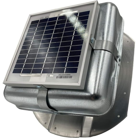 Solar RoofBlaster for 3.5" Ribbed Conex Shipping Container (Galvanized) For Proper Ventilation