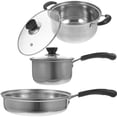 thumbnail image 2 of 1 juego de olla de acero inoxidable para sopa, cacerola de metal, olla para leche, olla para cocinar huevos, 2 of 8