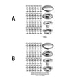 thumbnail image 4 of jesticaly 100 Pcs Bouton-Pression en Acier Inoxydable Accessoires Type1 1ensemble, 4 of 6