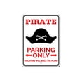 thumbnail image 2 of Pirate Parking Novelty Sign, Metal Wall Decor - 10x14 inches, 2 of 4