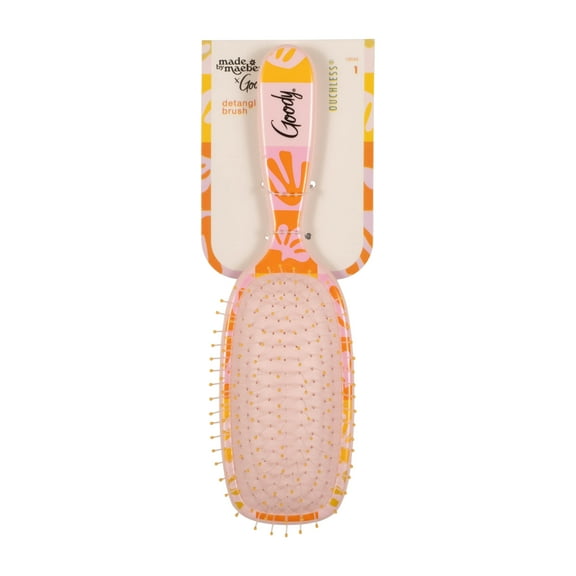 Goody Tru x Maeberry Ouchless Cushion Detangler Brush, Tangle-Free Styling, All Hair Types, 1 Ct