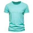 thumbnail image 1 of Camiseta 100% de algodón de calidad de marca para hombre, camisetas con cuello en V y diseño de moda, camisetas sólidas ajustadas, camisetas para hombre, camisetas de manga corta para hombre Tan Jianjun unisex, 1 of 2