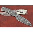 thumbnail image 4 of Spear point blank blade, 9" hand forged Damascus steel knife with 4.5" cutting, 4 of 6