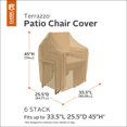 thumbnail image 2 of Classic Accessories Terrazzo Stackable Patio Chair Cover, 2 of 4