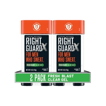 Right Guard Xtreme Defense Antiperspirant & Deodorant Gel for Men, Fresh Blast, 4 oz. (2 Ct.)