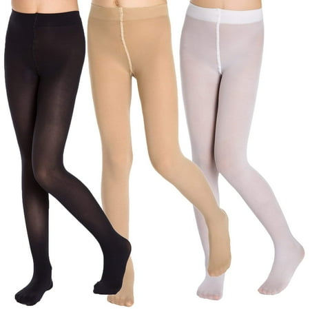

Aaronano 3 Pairs School Girl s Footed Ballet Dance Tights (XX-Large)