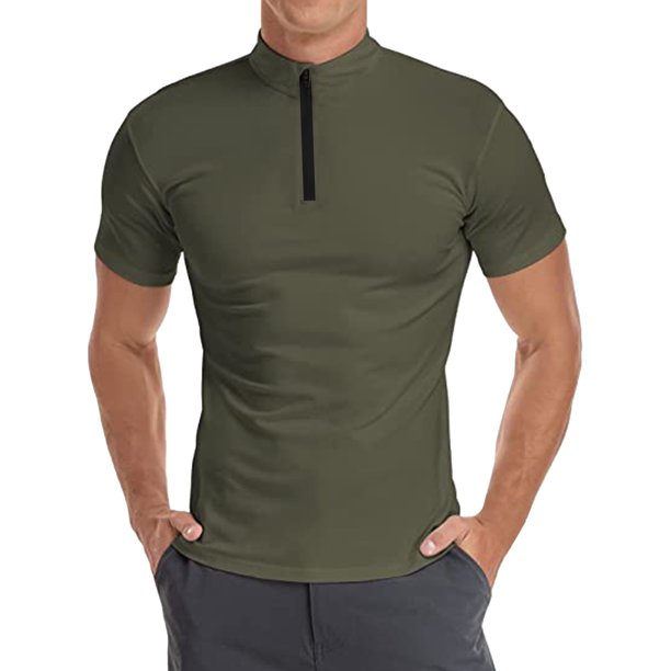 Gibobby Playera Polo Hombre Playeras Tipo Polo para Hombre Moda Camiseta Casual(Verdemilitary,XG)