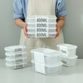thumbnail image 3 of 350/700/800ml Food Container with Lid BPA Free Food Grade Fresh-Keeping Refrigerator Food Storage Bento Box Daily Life, 3 of 8