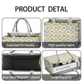 thumbnail image 4 of Large Capacity Tote Bag,Yellow Lemon Fruit Slices White Pattern Handbag Fashion Luxury Tote Bag,15.7"x13"x 5.1" Inches,Laptop Compatible, 4 of 6