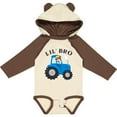 thumbnail image 3 of Inktastic Farmer Tractor Little Bro Boys Long Sleeve Baby Bodysuit, 3 of 5