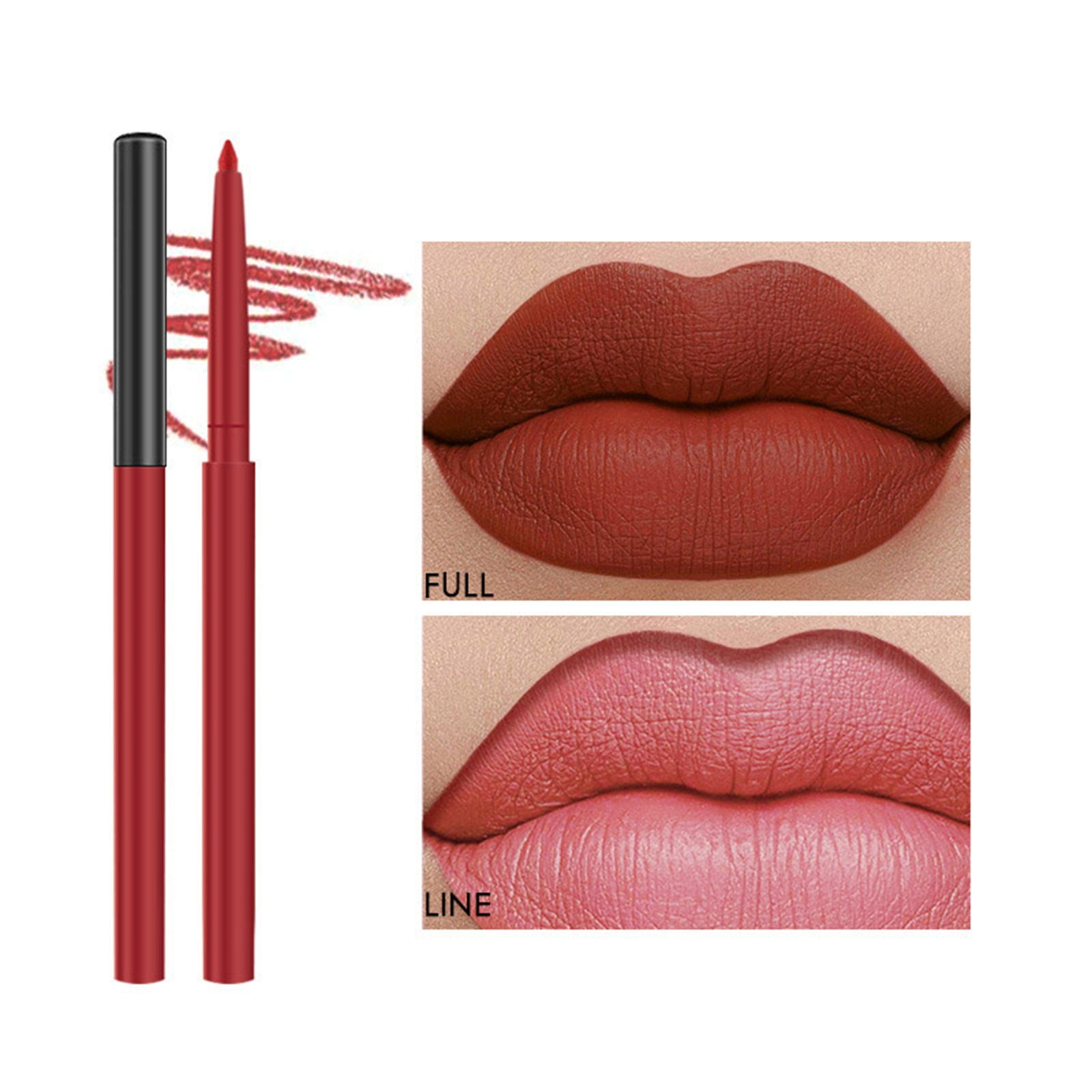 18 Color Waterproof Lipstick Lip Liner Long Lasting Lipliner Pencil Pen