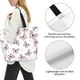 thumbnail image 3 of Fotbe Pink Butterflies (2) Bolsa Tote Estética de Lona con Estampado para Mujer - Bolsa Reutilizable de Hombro Casual para Vacaciones, Compras, Trabajo y Gimnasio, 3 of 8