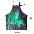 thumbnail image 3 of Zufioo Northern Lights 2 Print Adult Waterproof Apron, Cooking Apron, Flower Arranging and Painting Apron-Adjustable Straps, with Pockets, Kitchen Supplies-One Size, 3 of 9