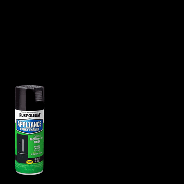Black, Rust-Oleum Specialty Gloss Appliance Enamel Spray Paint- 12 oz- 6 Pack