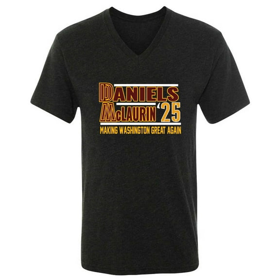 MENS V NECK Jayden Daniels Terry McLaurin 2025 Washington Shirt T-Shirt
