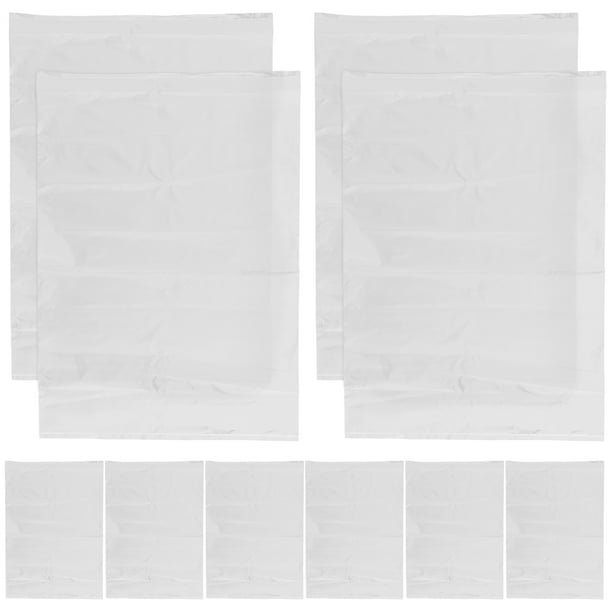 10 bolsas de plástico transparente para guardar ropa, bolsas transparentes para organizar el armario, para mudanzas y embalajes