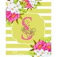 thumbnail image 1 of S - 2020 One Year Planner: Monogram Classic Initial Pink Flower Green Fun French Floral - Jan 1 - Dec 31, 2020 - Weekly & Monthly Planner + Habit, 1 of 1