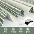 thumbnail image 5 of DriftAway Chris Linen Lined Valance Double Layer Thermal Insulated Room Darkening Blackout Valances 3 Inch Rod Pocket Vertical Striped Kitchen Valance for Bathroom 52 Inch by 18 Inch Loden Green, 5 of 8