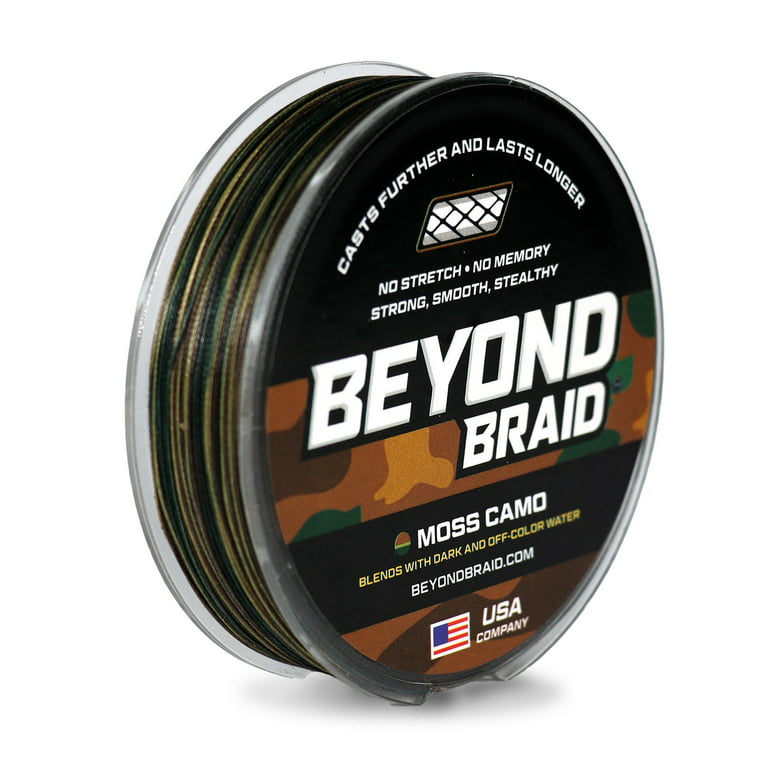Beyond Braid Braided Fishing Line - Moss Camo - 1000 Yards - 30 lb.