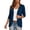 Navy, variant on Women's Solid Color Long Sleeve Open Front Cardigan Casual Loose Knitted Duster Sweater Spring Fall Outerwear