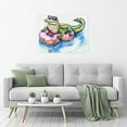 thumbnail image 5 of Easygdp Alligator Donut Pool Float Tapestrys Boutique Decor Wall Hanging for Living Room Bedroom Office Decor 29x37in, 5 of 8