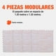thumbnail image 3 of Piso Para Gimnasio Altera Tipo Madera Tatami 60x60 4pz Color Crema, 3 of 6