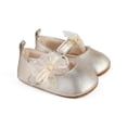 thumbnail image 4 of hengsof Infant Girls Soft Sole First Walking Shoes with Adorable Bow, Breathable Non Slip Crib Shoes for Babies 0-12 Months, Spring Fall Baby Girl Princess Shoes, 4 of 8