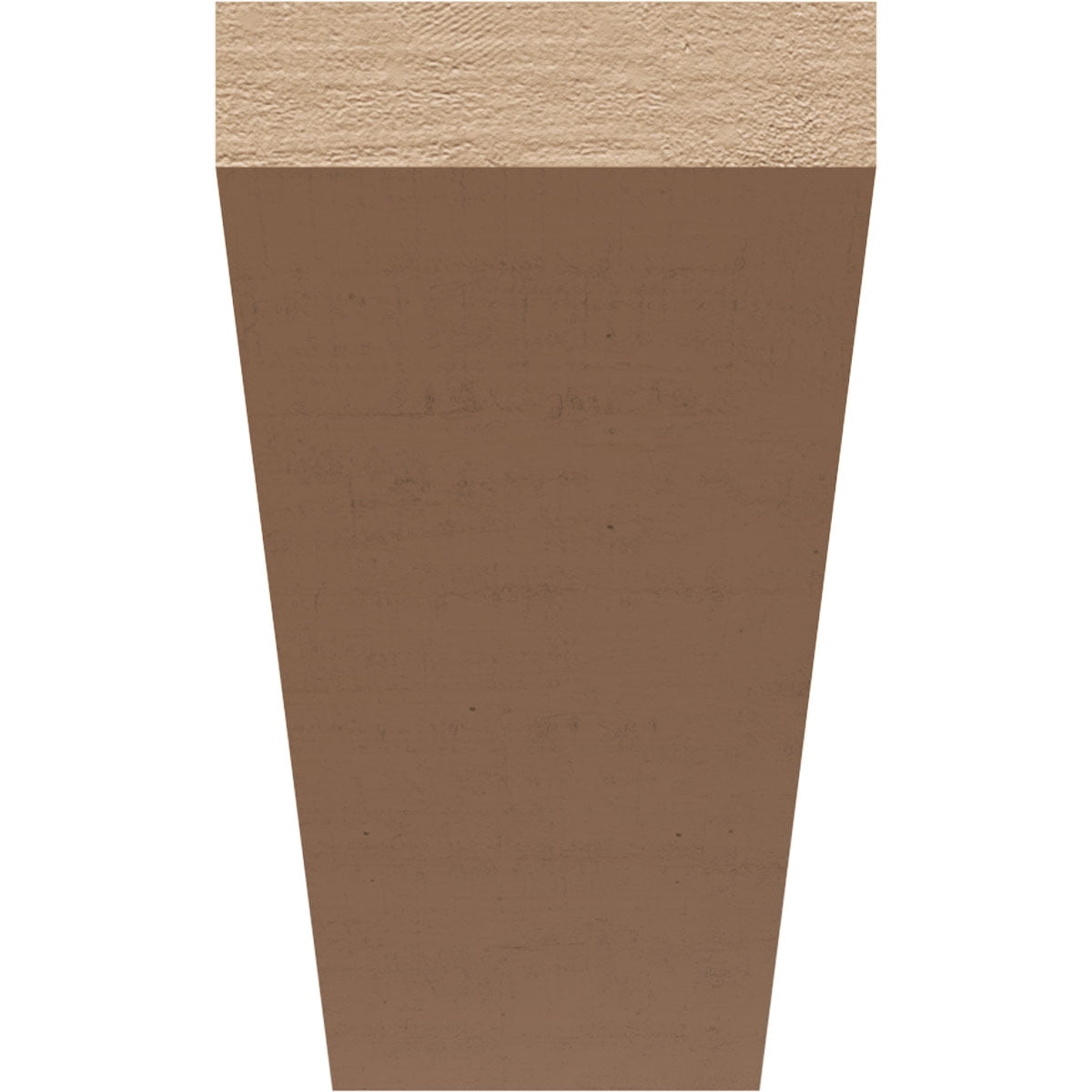 6"W x 18"D x 12"H Classic Concord Rough Cedar Woodgrain TimberThane Corbel, Primed Tan