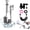 1PC-A, variant on 1-in-2-Out Handheld Dual Control Valve Bidet Sprayer for Toilet, Stainless Steel Adjustable Water Pressure Washer Kit for Cleaning Bathroom, 78 Inch Hose, Easy to Use (1PC-A)