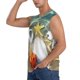thumbnail image 3 of Fotbe Seashell On The Beach Men's Camiseta sin Mangas Estampada para Hombres, Playera Casual para Gimnasio, Entrenamiento, Playa-Medium, 3 of 7