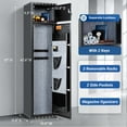 thumbnail image 4 of Gun Safe,BlackSmith Digital 6 Gun Safes with Lock Box and Removable Shelf,Password Quick Access Rifle Safe Gun Cabinet for Rifles,Shotguns,Pistols, 4 of 8