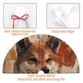 thumbnail image 4 of Pofeuu Vintage Shiba Inu Art Print Christmas Tree Skirt, Merry Christmas Skirt Xmas Tree Ornaments for Xmas Holiday Party Decorations-30", 4 of 7