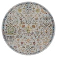 thumbnail image 2 of Ox Bay Ada 7'6" Round Gray/Green Floral Durable Indoor Area Rug, 2 of 8