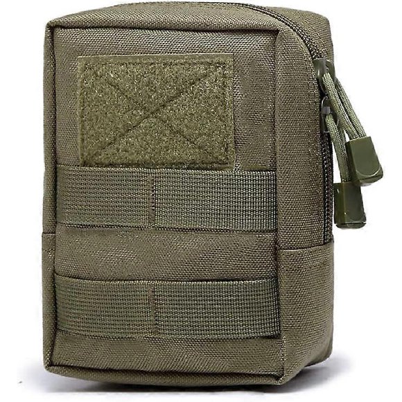 Tactical Waist Pack-Green, Molle Small Bag, Waterproof Waist Pack Pouch for Camping Hiking Hunting