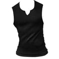 thumbnail image 3 of Sngxgn Men's Sleeveless Workout Swim Shirt Running Gym Tank Top Big and Tall(Black,M), 3 of 4