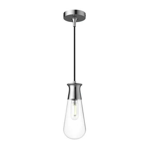 PD464001CH-Alora Lighting-Marcel - 1 Light Pendant-11.25 Inches Tall and 4.38 Inches Wide-Chrome Finish    -Traditional Installation
