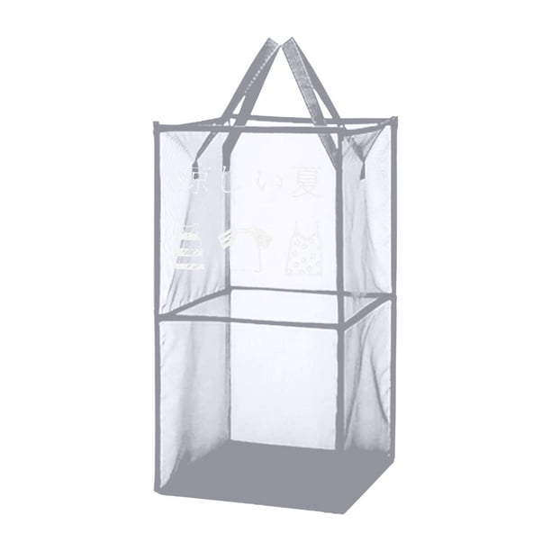 Cesta de almacenamiento, tela de malla, cesta plegable para lavar ropa sucia con agua, cesta para ropa sucia.