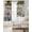 Green Blue, variant on Spring Daisy Black Out Curtains 54 Inch Long, Short Curtains for Small Window, Flowers Farmhouse Leaves Floral Pots Country Retro Room Darkening Window Curtains for Kitchen Bedroom 42"x54" 2 Panels