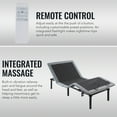 Adjustable Twin XL Bed Frame with Remote Control, USB Ports & Massage