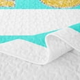 thumbnail image 5 of Erosebridal Bow R Letter Quilt Full for Boys Girls, Fashion Stripes Line Full Bedspread Sets, 3-Piece, 5 of 7