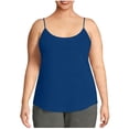 thumbnail image 2 of Women's Cotton Plus Size Adjustable Spaghetti Strap Camisoles Scoop Neck Soft Casual Year-Round Undershirts (1X-5X), #03 Blue 5XL, 2 of 6