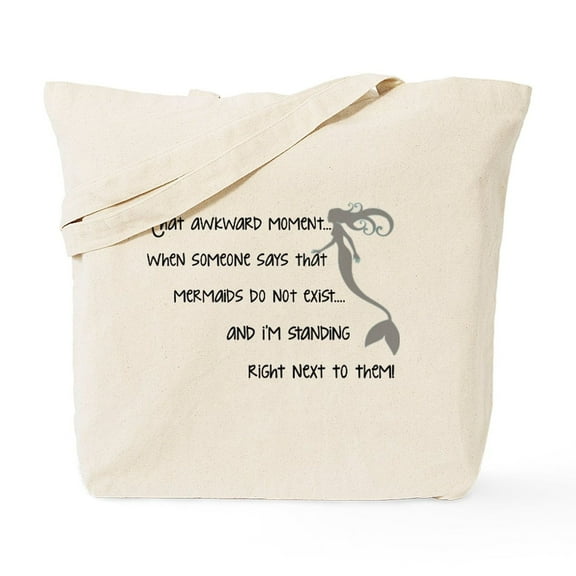 CafePress - A Real Mermaid Tote Bag - Unisex Canvas Tote Bag, Beige, 1-Piece