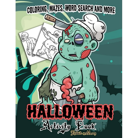 Halloween Collection Halloween Activity book: A Fun Kid Workbook Game For Learning, Coloring, Mazes, Word Search and More !, Book 4, (Paperback)
